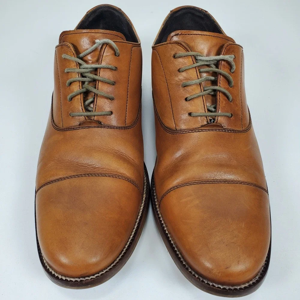 Cole Haan Williams Oxford Cap Toe Lace Up (British Tan)‎ C12337 Mens Size 9